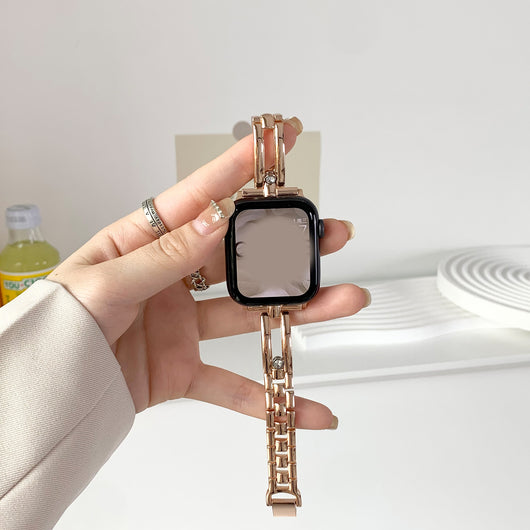 Correa de Reloj Fina con Cadena Hueca Delicada