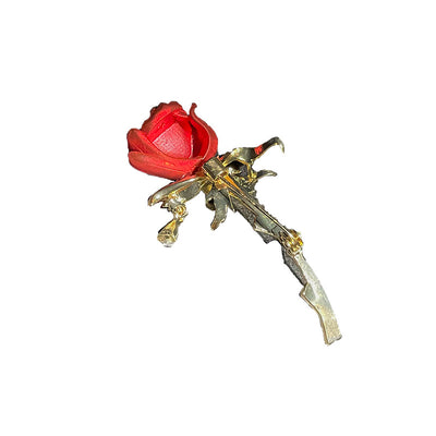 Broche Tulipán Rosa Diamante - Accesorio Elegante de Temperamento Refinado - Image 7