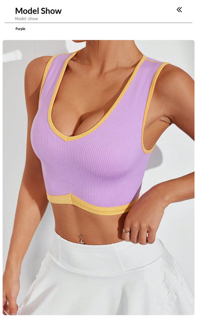 Top Deportivo para Mujer con Espalda Descubierta, Tirantes de Yoga y Soporte Absorbente - Image 11