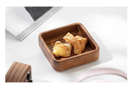 Plato Postre Nogal Sudamericano - Diseño Creativo Artesanal - Image 6