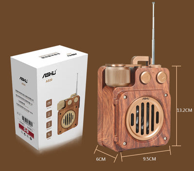 Parlante Bluetooth Inalámbrico Retro Compacto - Image 6
