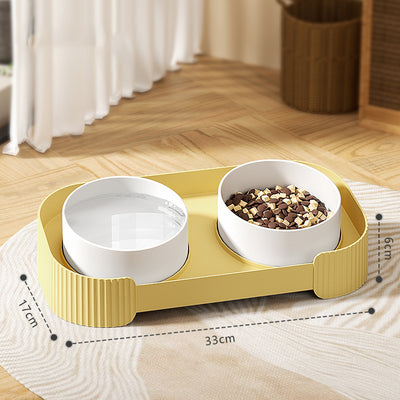 Comederos Elevados para Gatos de Cerámica 15° Antivómito con Base Antideslizante - Image 8