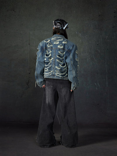 Chaqueta Denim Acolchada con Remaches y Hombros Reforzados - Image 23