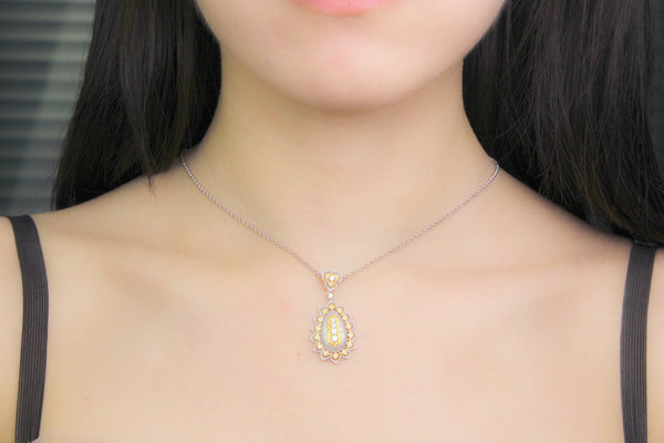 Collar Colgante Copo de Nieve Plata 925 Lujo Minimalista - Image 5