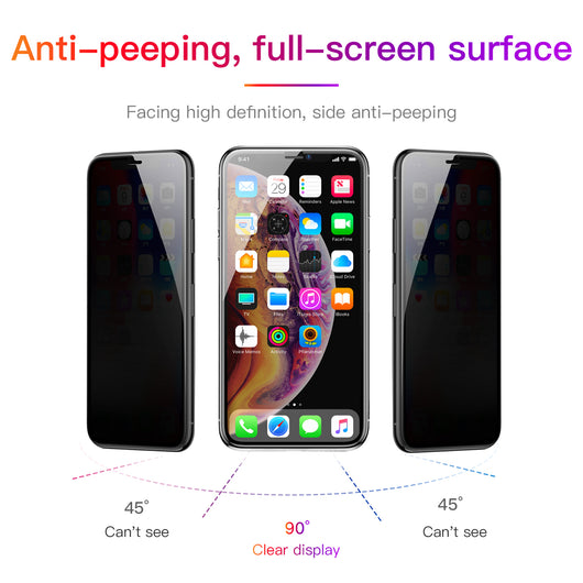 Protector de Pantalla Curvo Privacidad 0.23mm para iPhone XR 11 - Cristal Templado Borde Infinito - Image 24