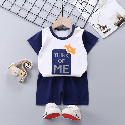 Conjunto Infantil de Algodón Puro: Playera y Shorts Estilo Coreano - Image 5