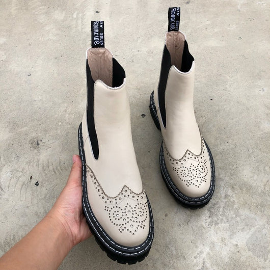 Botas Martin Gruesas Talladas para Mujer - Botines Versátiles Estudiante - Image 12