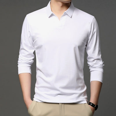 Camisa Casual de Algodón Puro para Hombre - Manga Larga Clásica - Image 3