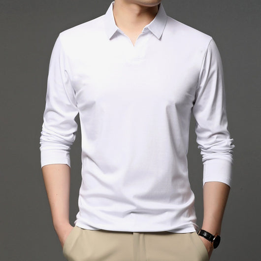 Camisa Casual de Algodón Puro para Hombre - Manga Larga Clásica - Image 3