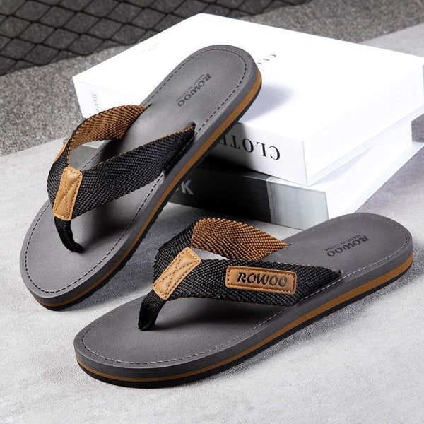 Sandalias de Playa para Hombre con Tiras de Tela Antideslizante