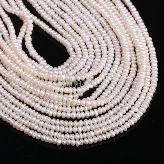 Perlas de Agua Dulce Naturales Planas y Redondas - Image 7