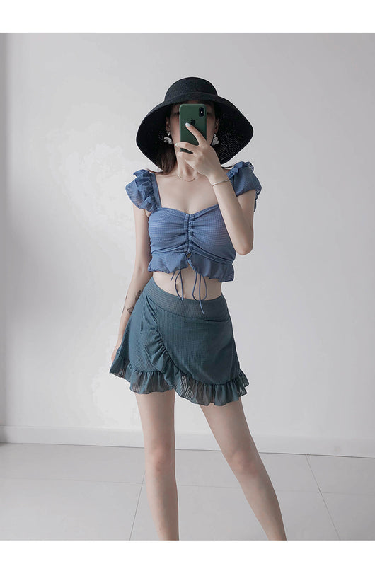 Traje de Baño Enterizo Estilo Falda Ajustado para Mujer - Image 16