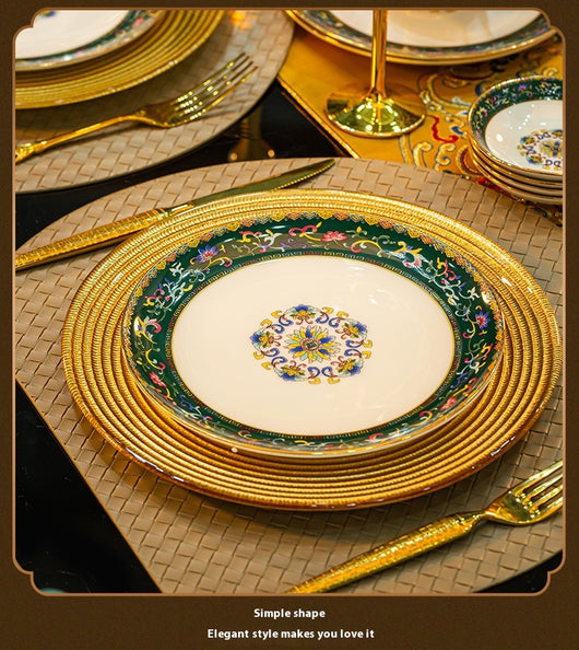 Juego de Vajilla de Porcelana Esmaltada Estilo Hogar - Image 14