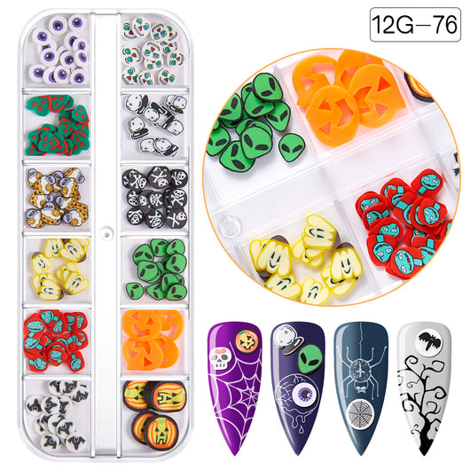 Set de Manicura Halloween Arcilla Suave - Calabazas, Demonios, Arañas y Fantasmas - Image 20