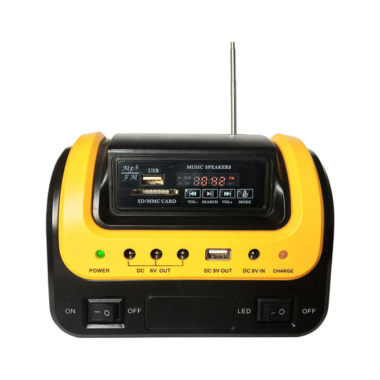 Radio Portátil Solar con Bluetooth, Lámpara LED Integrada - Image 2