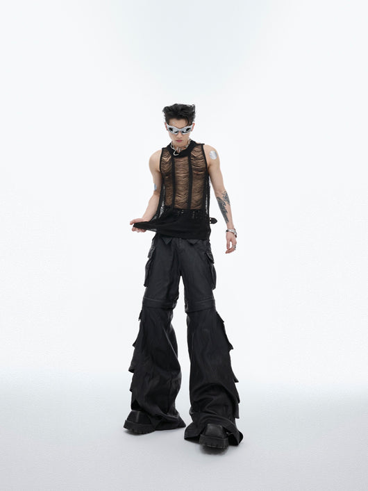 Chaleco Tejido Slim Fit con Detalles Calados - Image 4