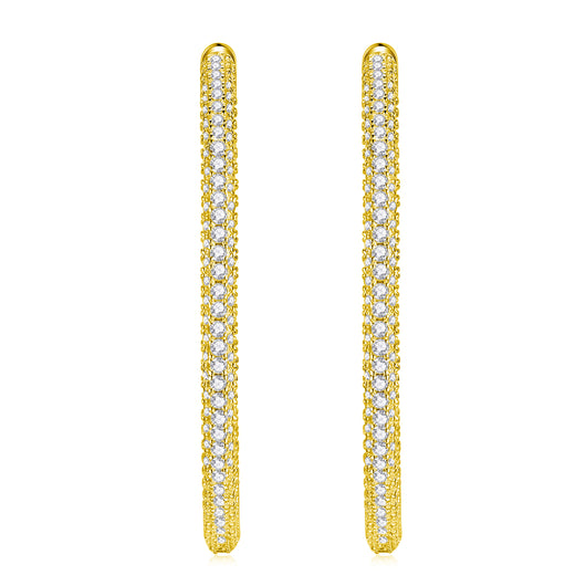 Aretes Lustrous: Conjunto de Plata S925 y Moissanita con Baño de Platino - Image 7