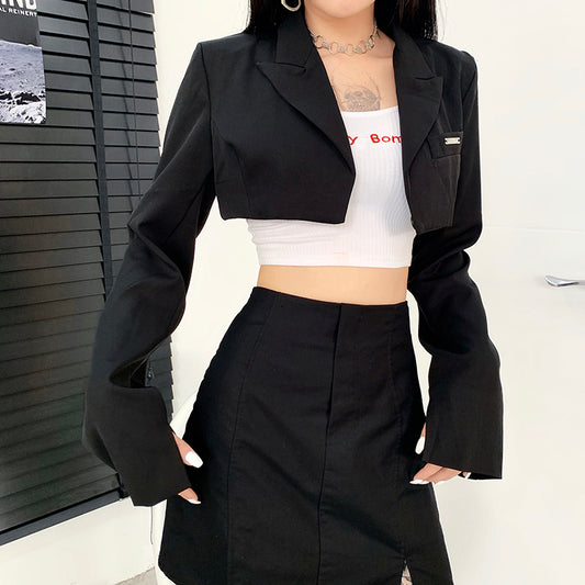Chaqueta Corta de Encaje para Mujer - Cardigan Elegante de Manga Larga Multiuso