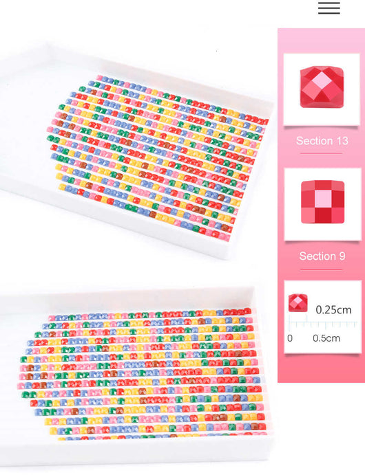 Cuadro Diamante Flores y Mariposas - Pintura de Diamantes Relajante - Image 3