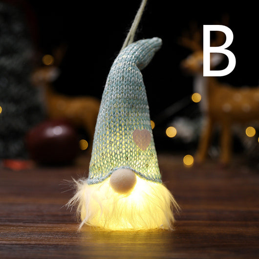 Muñeco Navideño sin Rostro con Luz LED Colgante - Image 8