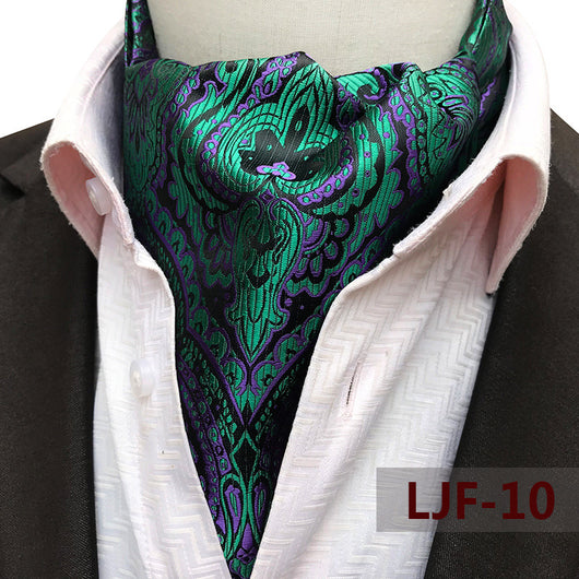 Bufanda Jacquard de Poliéster Estilo Británico para Hombre - Image 15