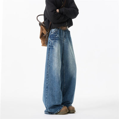 Jeans American Rivet Efecto Desgastado con Estilo Lightning - Image 2