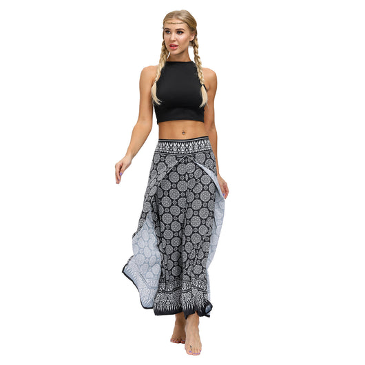 Pantalones Yoga Boho Estampado Étnico para Entrenamientos al Aire Libre - Image 5