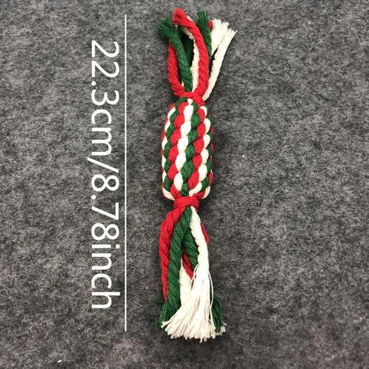Juego de Juguetes Navideños de Cuerda para Perros - Mordedor Resistente y Limpiador de Dientes - Image 14