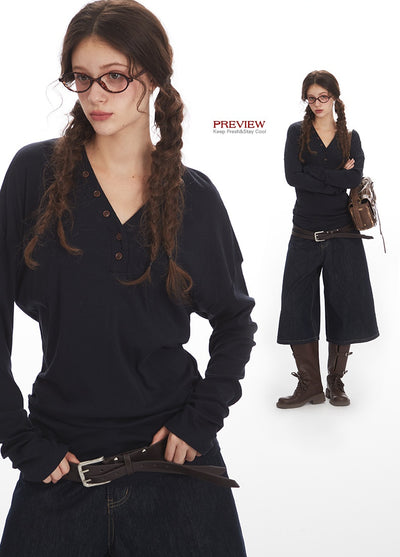 Blusa Elegante de Manga Larga con Cuello en V y Cintura Ajustada - Image 25