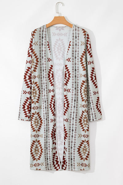 Cardigan Tejido con Estampado Geométrico - Colección Otoño para Mujer - Image 15