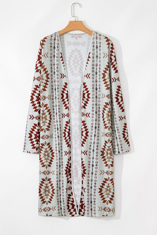 Cardigan Tejido con Estampado Geométrico - Colección Otoño para Mujer - Image 15