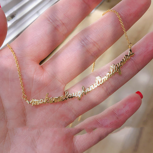 Collar de Letras Sonrisa con Mensaje Positivo - Image 4