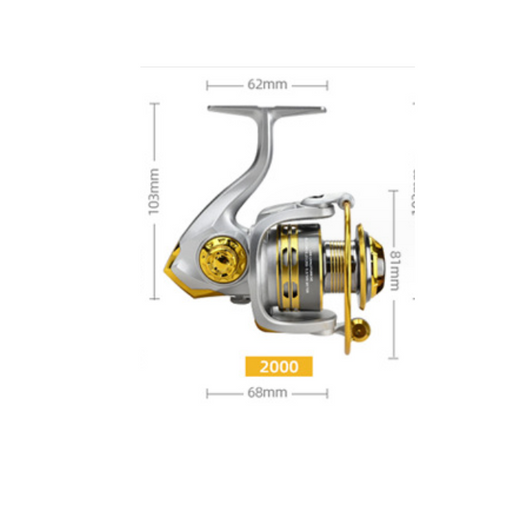 Carrete Giratorio CNC de Metal Completo para Caña de Pesca Marina - Image 8