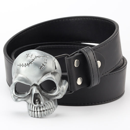 Cinturón de Cuero con Hebilla Calavera - Image 9