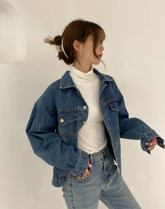 Chaqueta de Mezclilla para Mujer con Borlas de Diamantes - Image 7