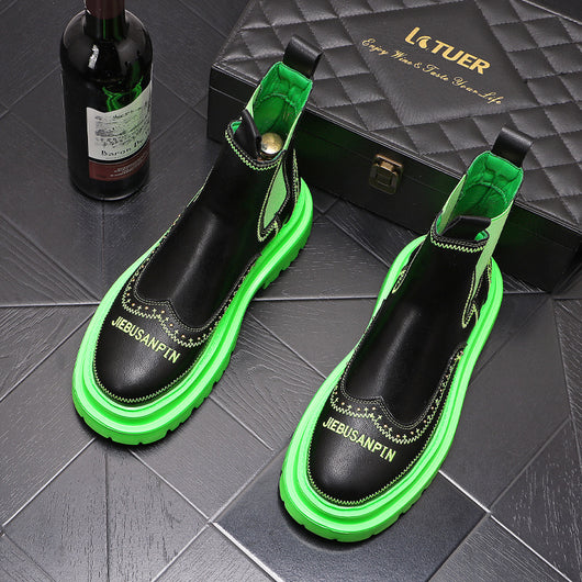 Botas Martin de Cuero con Suela Gruesa - Estilo Moderno - Image 3