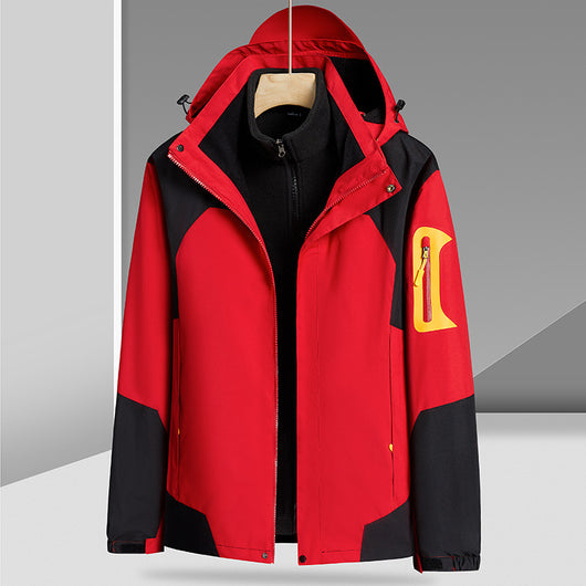Chaqueta 3 en 1 Impermeable y Rompevientos con Forro Removible de Felpa - Image 10
