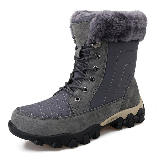 Botas de Nieve Estilo Británico con Suela Gruesa para Hombre - Image 13