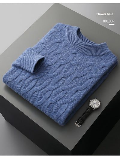 Suéter Cuello Alto Grueso para Hombre - Pullover Tejido Premium - Image 24