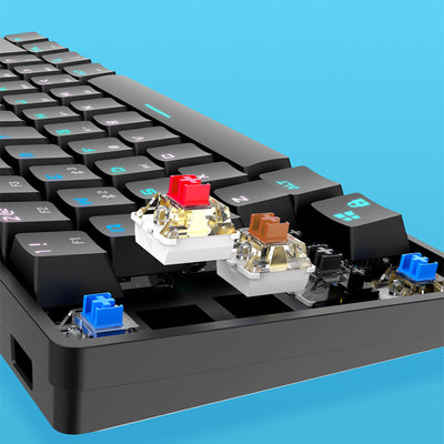 Teclado Mecánico Inalámbrico con Keycaps PBT Coloridos - Image 4