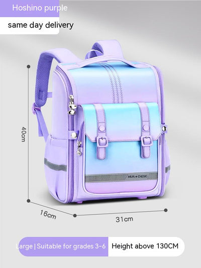 Mochila Escolar Ergonómica de Gran Capacidad con Protección Dorsal para Primaria - Image 9