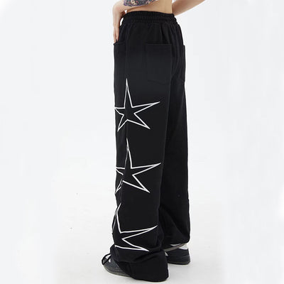 Pantalones Anchos de Cinco Estrellas para Hombre - Image 11