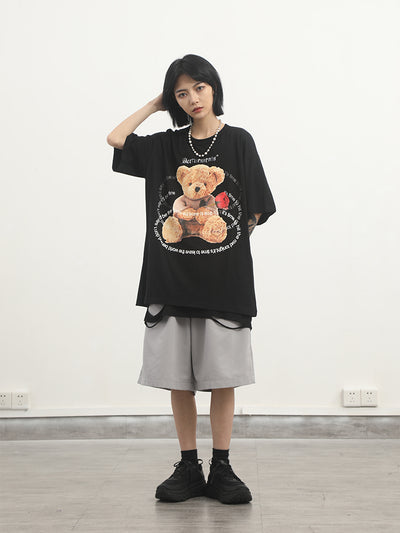 Playera Estampado Oso de Manga Corta - Image 8