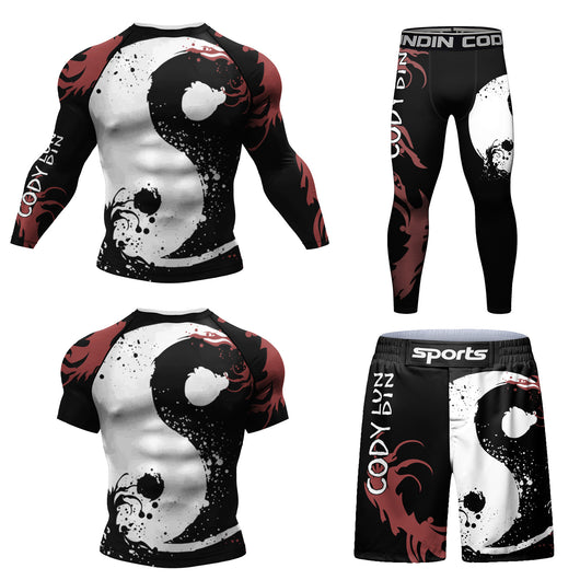 Conjunto Deportivo Hombre 4 Piezas con Impresión Digital, Secado Rápido y Stretch - Image 16