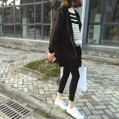 Abrigo Trench Cardigan Cremallera Talla Grande - Image 6