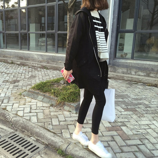 Abrigo Trench Cardigan Cremallera Talla Grande - Image 6