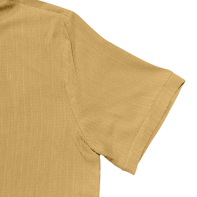 Camisa Polo Manga Corta Lisa Suelta para Hombre - Casual y Cómoda - Image 42