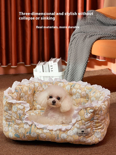 Sofá Cama para Perros Desmontable y Lavable Cuatro Estaciones - Image 4