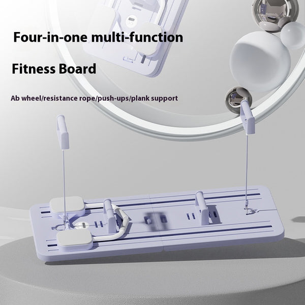 Tabla Abdominal Multifuncional con Rueda de Ejercicio para Pecho y Core