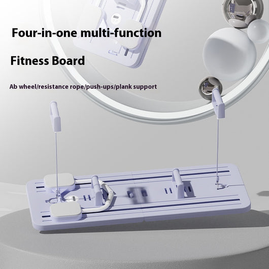 Tabla Abdominal Multifuncional con Rueda de Ejercicio para Pecho y Core